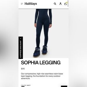 Halfdays Sophia Legging - XS, Navy